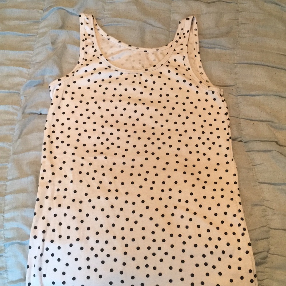 Polka Dot Tank Top ⚫️⚪️